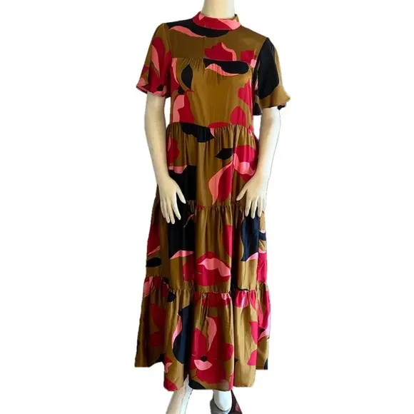 Anthropologie Corey Lynn Calter Gianna Tiered Maxi Dress. Size Small. - Picture 3 of 8